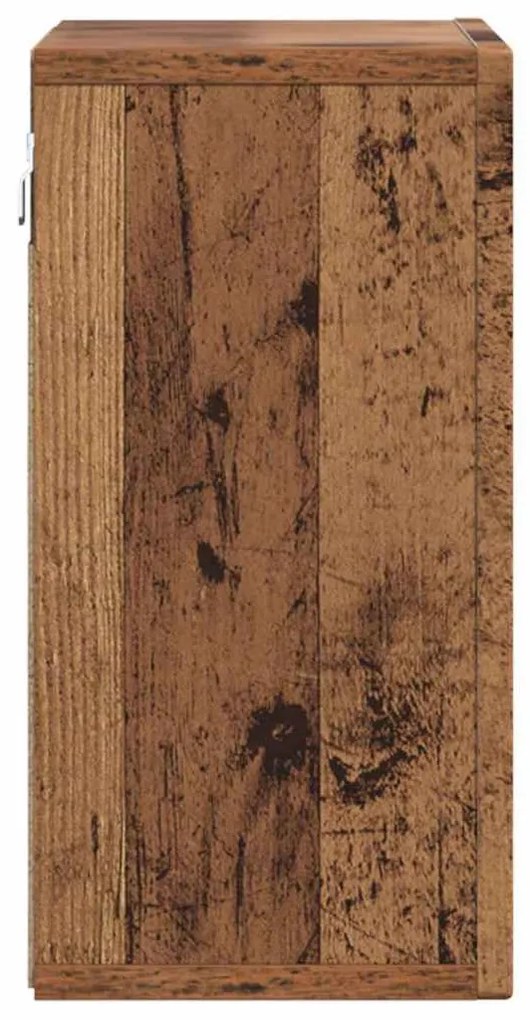 Függő szekrény polcokkal Öreg fa 60 x 20 x 40 cm Faanyag