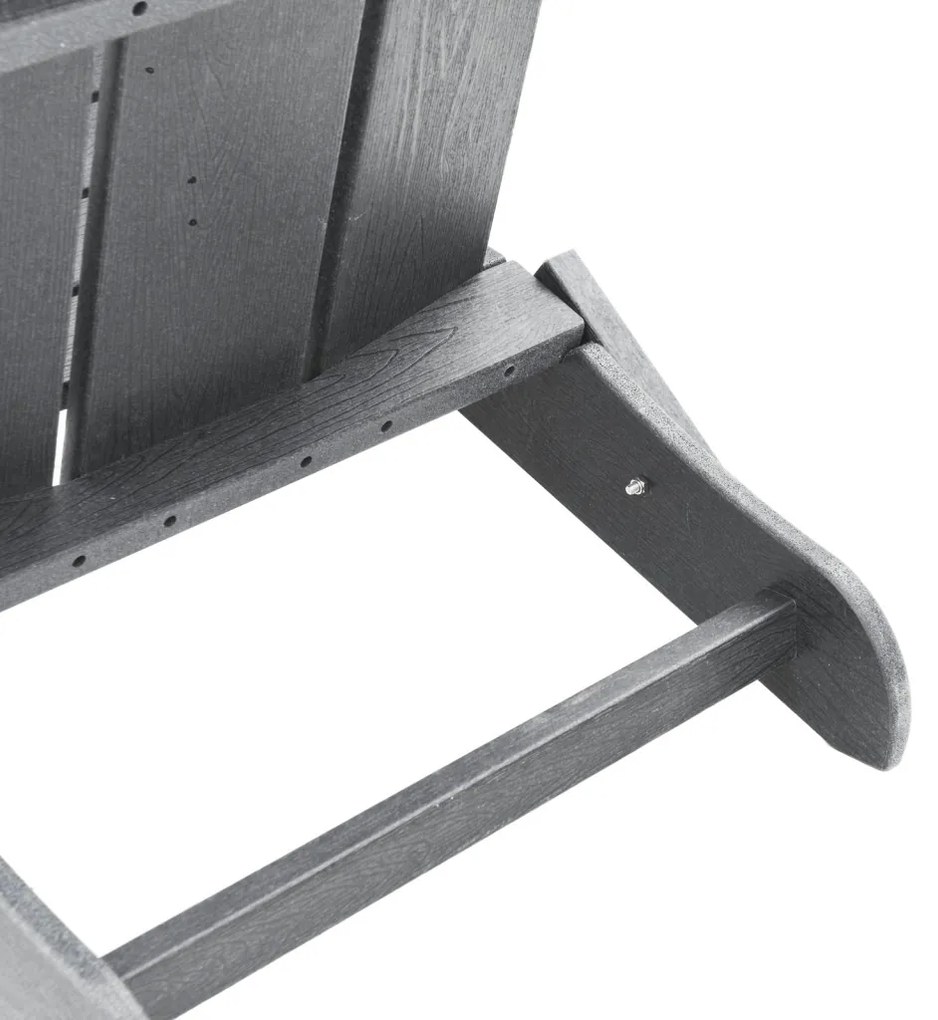 Összecsukható Adirondack szék Világosszürke 74.5x80.5x90 cm HDPE