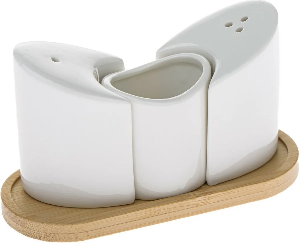 Szárnyak porcelán só- és borsszóró alátéttel