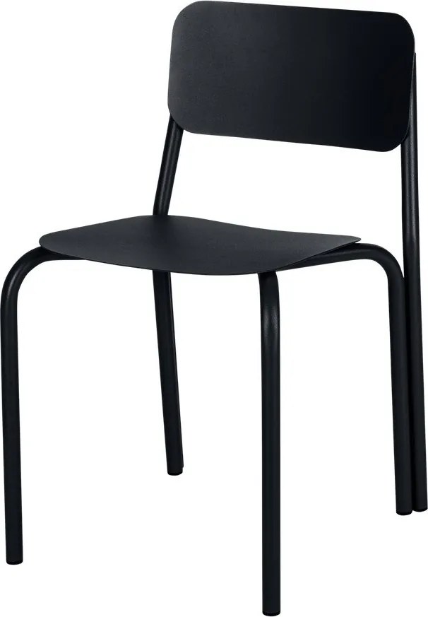 Fekete fém kerti szék Kei – noo.ma