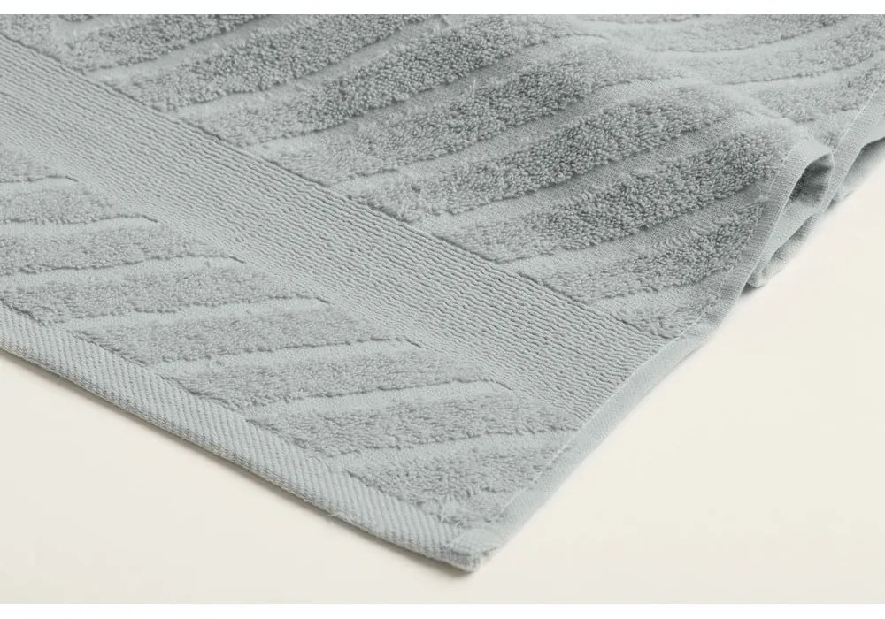 Sárga-szürke frottír pamut törölköző szett 4 db-os 50x90 cm – Foutastic