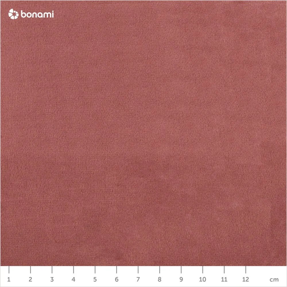 Rózsaszín kárpitozott ágyneműtartós franciaágy ágyráccsal 180x200 cm Elio – Milo Casa