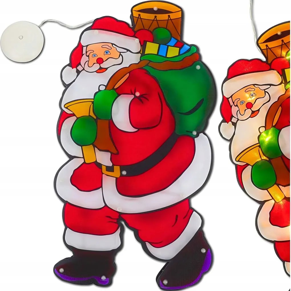 Mikulás Led Karácsonyi Dekoráció Ablak Dekoráció Karácsonyi Lámpák Elemes