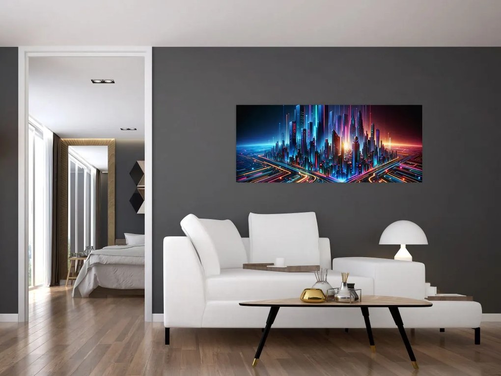 Kép - A jövő városa (120x50 cm)