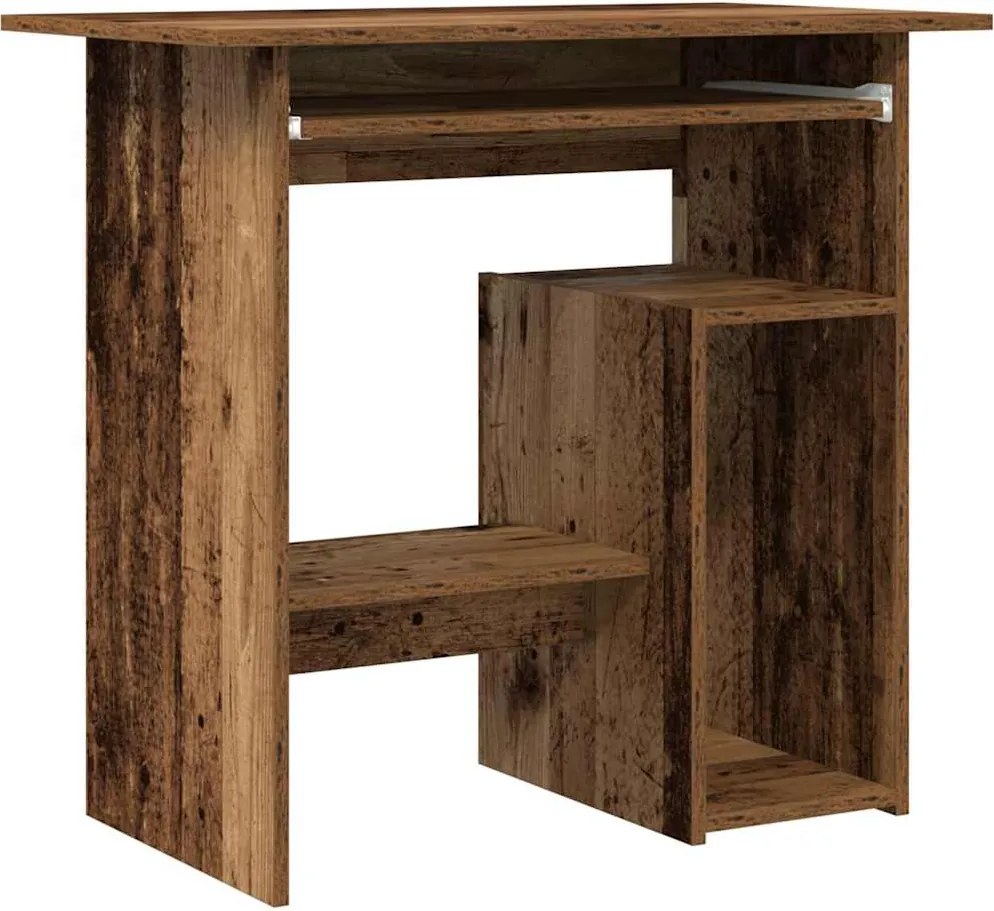 vidaXL antik fa színű szerelt fa íróasztal 80 x 45 x 74 cm