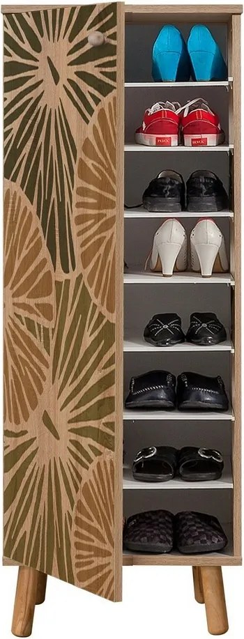 Mega Sonoma Oak Palm cipősszekrény