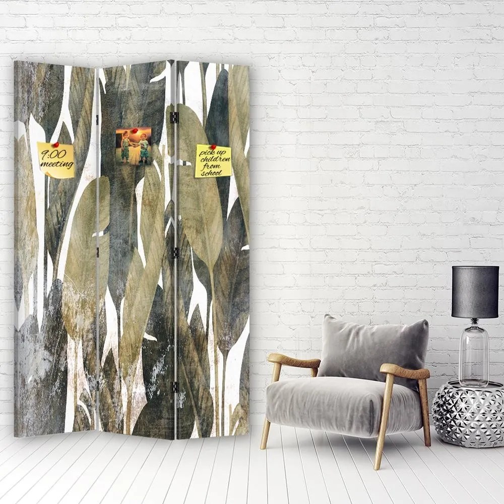 Gario Paraván Retro banán levelek Méret: 145 x 170 cm, Kivitelezés: Klasszikus paraván