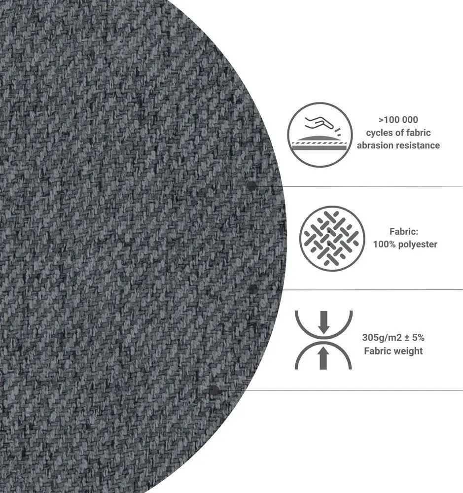 Szürke kinyitható sarokkanapé (variálható) Homely Tommy – Miuform