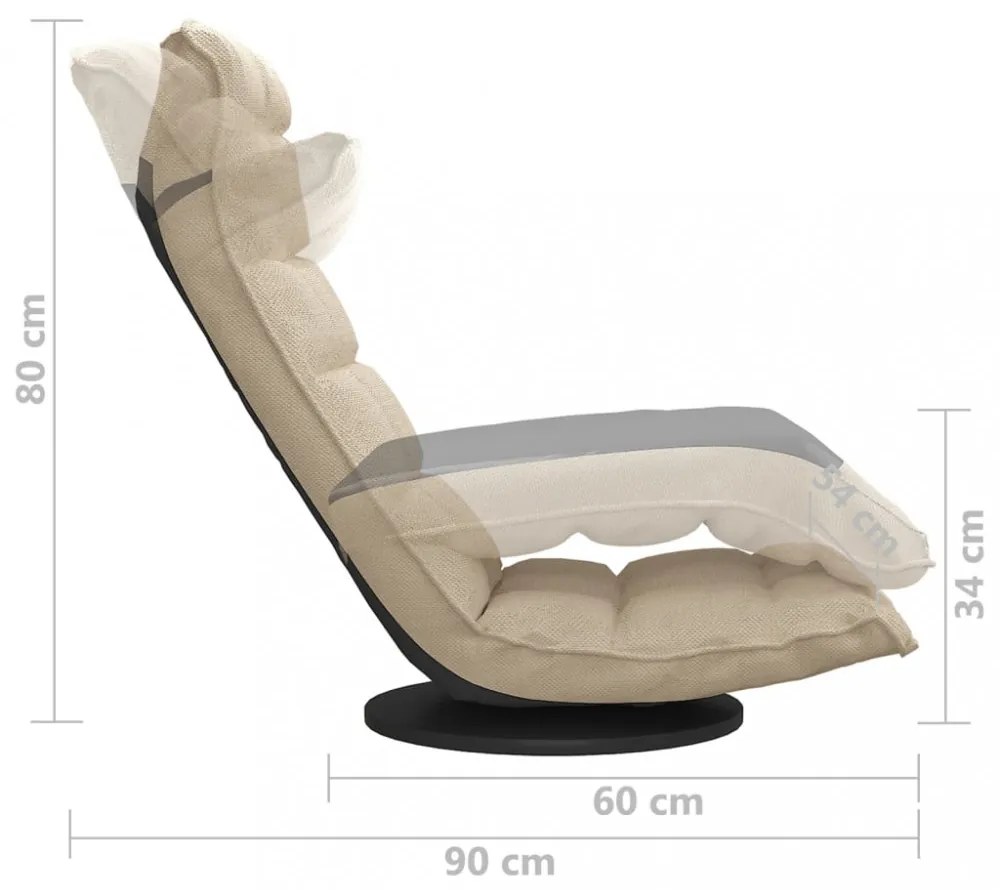 forgó irodaszék krémszínű szövettel