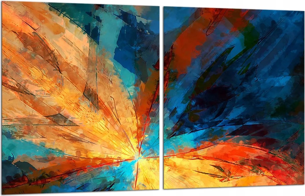 7in1 2x Üveg Tűzhelyvédő Főzőlap 40x52 Színes