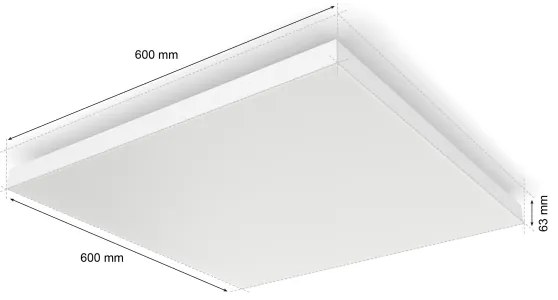 Philips - LED RGBW Dimmelhető mennyezeti lámpa Hue DATURA LED/67W/230V
