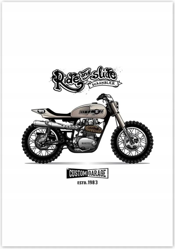 Poszterek 70x100 Motorkerékpár Antik Vintage