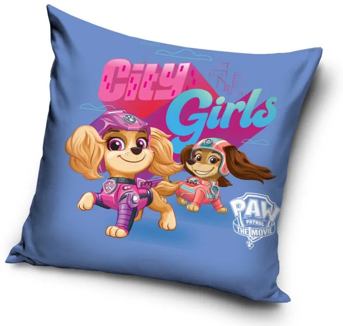 Mancs Őrjárat City Girls párna, díszpárna 40 x 40 cm
