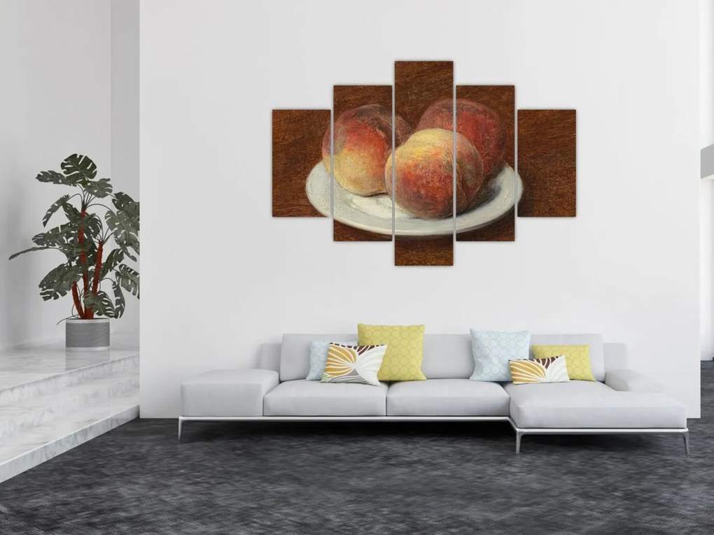 Kép - Henri Fantin-Latour, Three Peaches on a Plate, reprodukciók (150x105 cm)