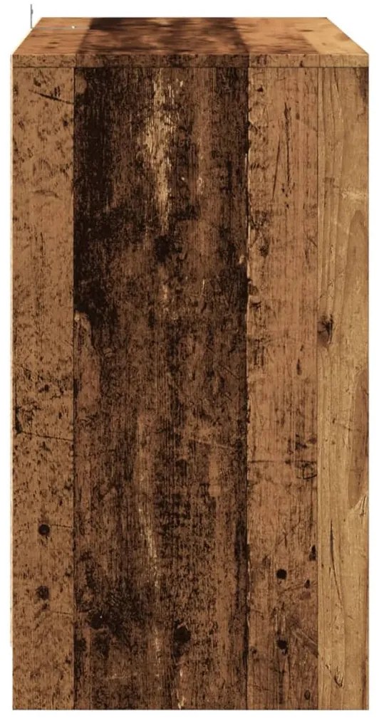 Antik fa színű szerelt fa tálalószekrény 70x41x75 cm