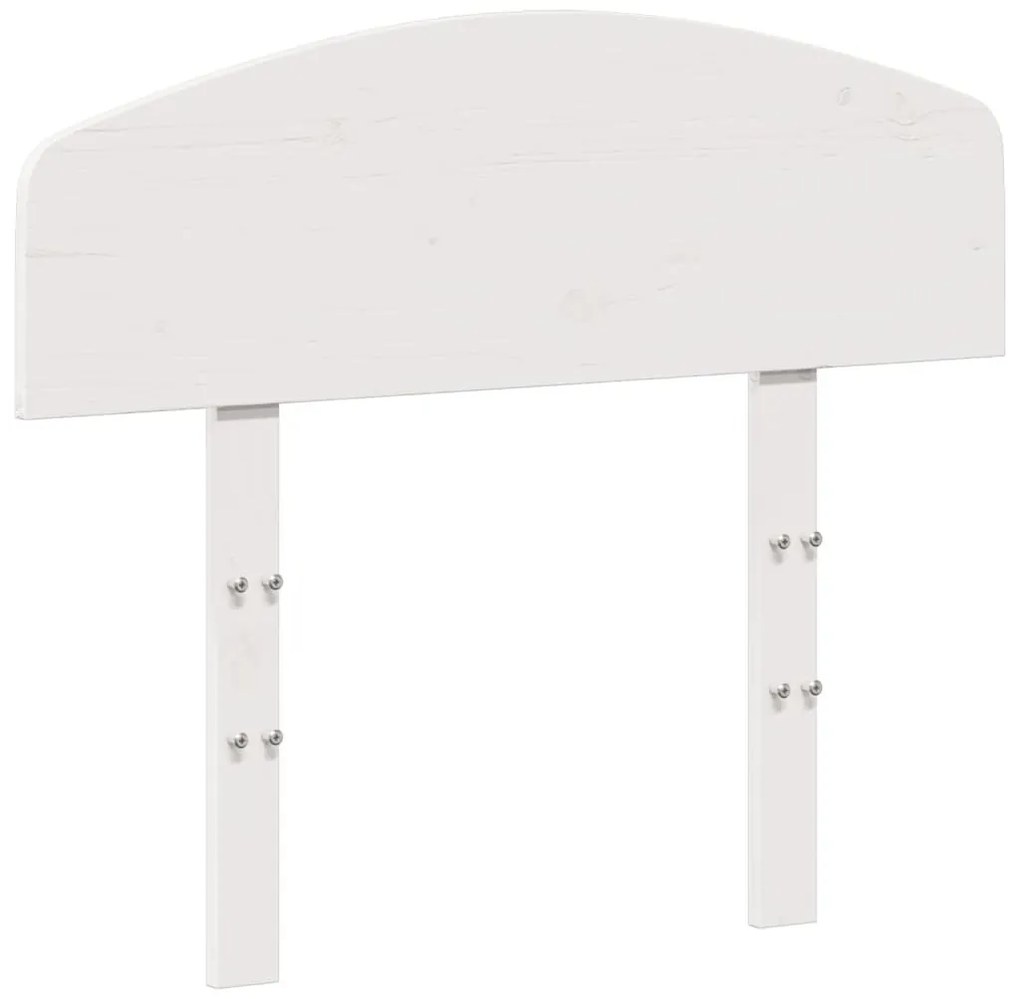 fehér tömör fenyőfa fejtámla 90 cm