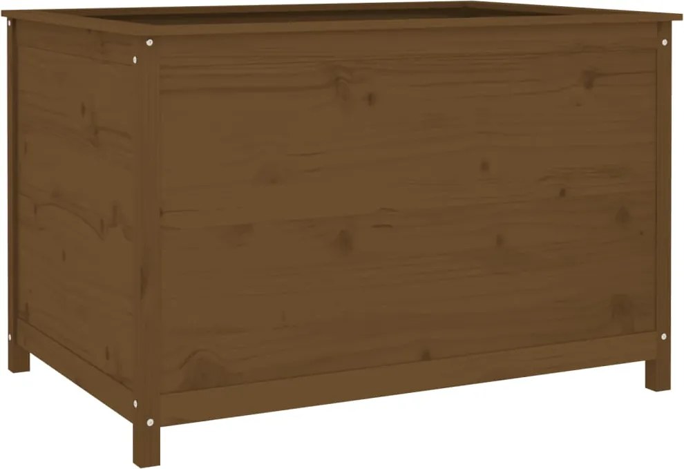 vidaXL mézbarna tömör fenyőfa kerti magaságyás 119,5 x 82,5 x 78 cm