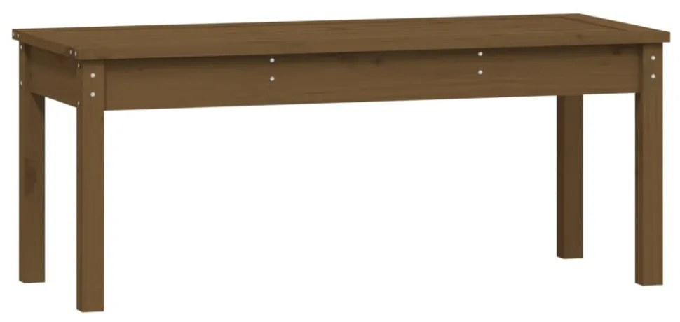 mézbarna tömör fenyőfa kerti pad 109x44x45 cm