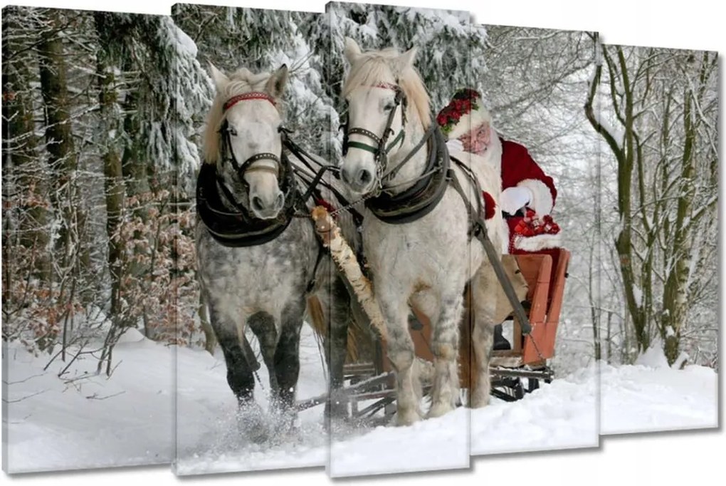 Vászonkép 150x95 Csillag Mikulás