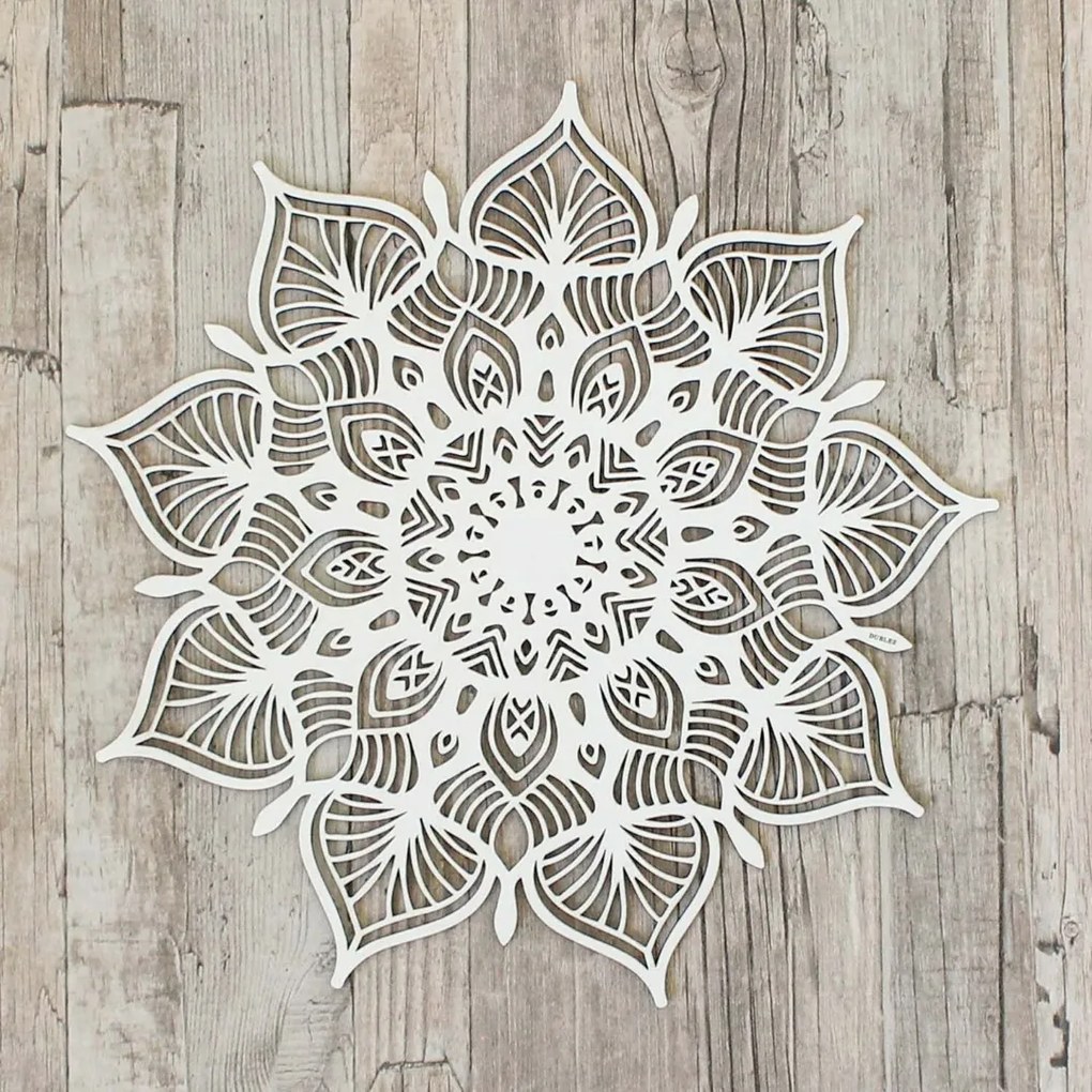 DUBLEZ | Extravagáns virágos mandala - 3D falikép