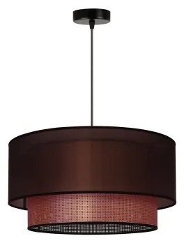 Duolla - Csillár zsinóron COPPER SHINY 1xE27/15W/230V átm. 45 cm barna/réz