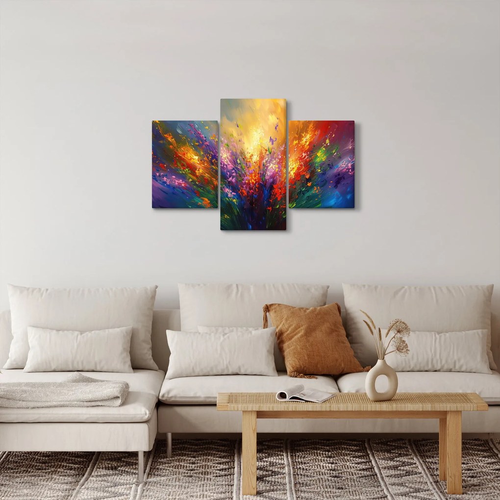 Kép - A virágok absztrakciója (90x60 cm)