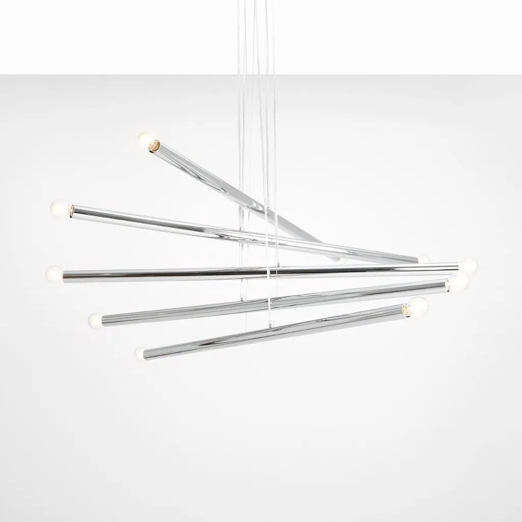 ALDEX 1072M4 TUBO Modern Led Függesztett Lámpa Króm E14 IP20