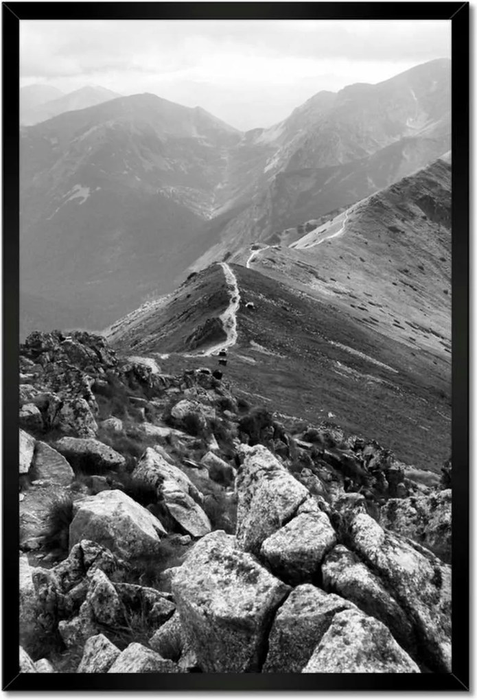 Poszterek keretben 40x60 Tátra Lengyel hegyek Kilátás