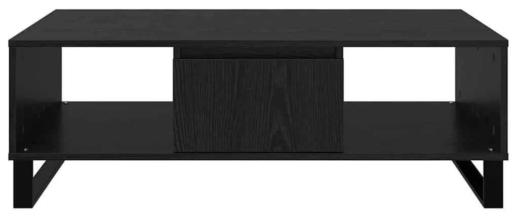 vidaXL Dohányzóasztal Fekete tölgy 104 x 60 x 35 cm Faanyag