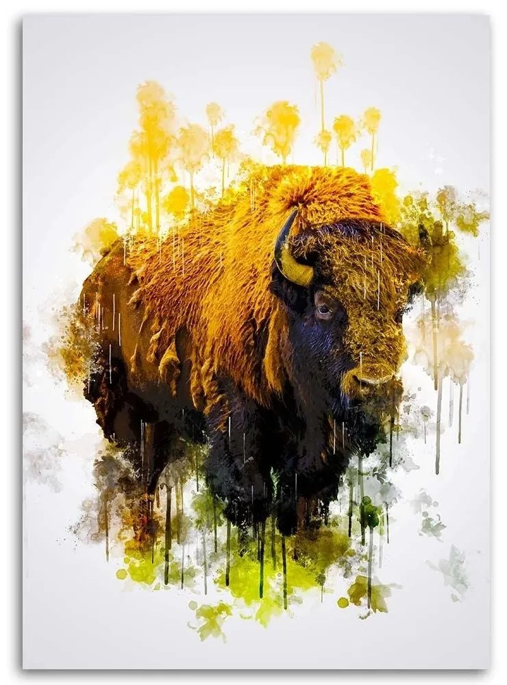Gario Vászonkép Nagy bölény - Cornel Vlad Méret: 70 x 100 cm