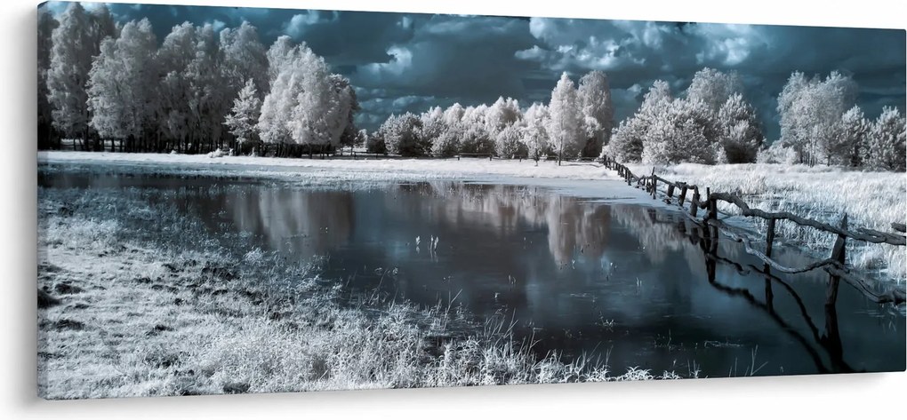 Kép - Fagyott táj (120x50 cm)