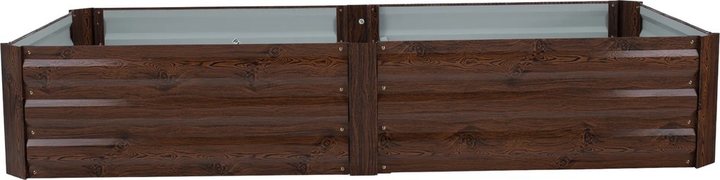 Magasított virágágy, barna, acél, NONKY TYP 7