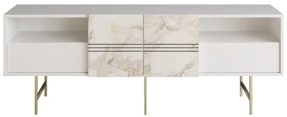 TV Asztal DERIN 64,7x180 cm fehér