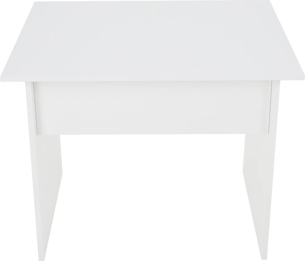 PC asztal, fehér, VERNER NEW