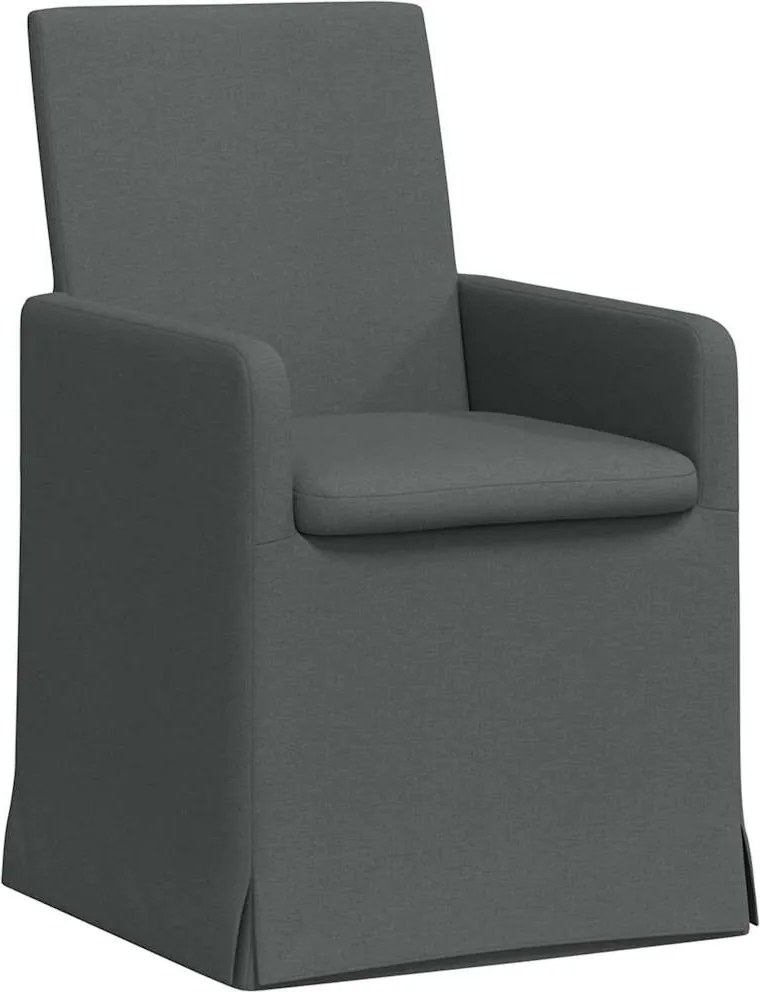 vidaXL Étkező Székek 2 pcs Sötétszürke 57 x 67 x 95 cm szövet