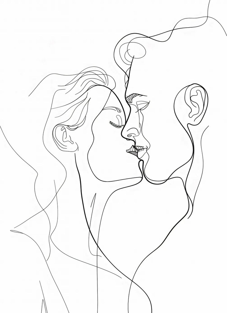 Poszter 50x65cm Vonal és szerelem szövés