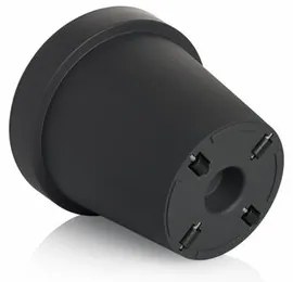 Gardenico Metro Twist 'n' Roll virágtartó, antracit, 39 x 35,5 cm, 39 cm