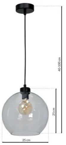 Fali lámpa SANTIAGO 1xE27/60W/230V átlátszó