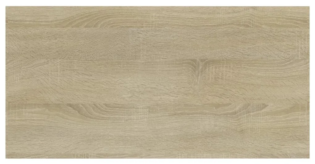 4 db sonoma tölgy színű szerelt fa könyvespolc 40 x 20 x 1,5 cm