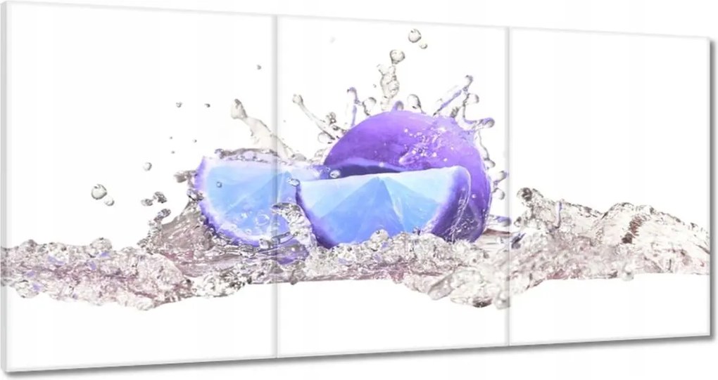 Vászonkép 180x90 Kék lime