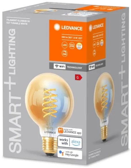 LED dimmelhető SMART+ GLOBE izzó E27/8W/230V 2200-5000K Wi-Fi - Ledvance