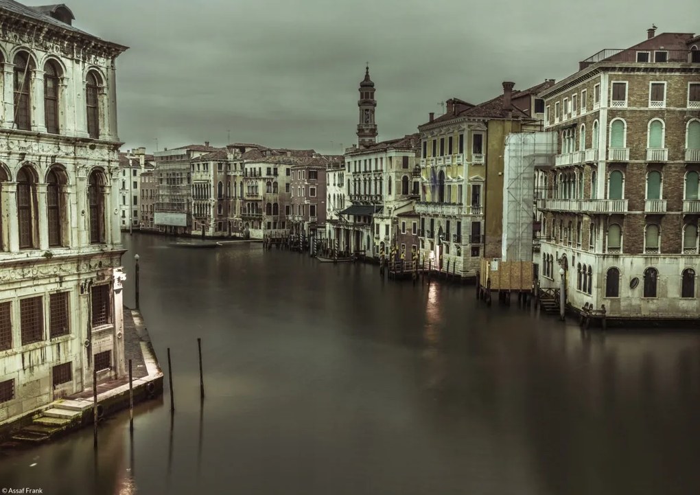 Poszter 29,7x21cm Nagy csatorna alkonyatkor, Assaf Frank