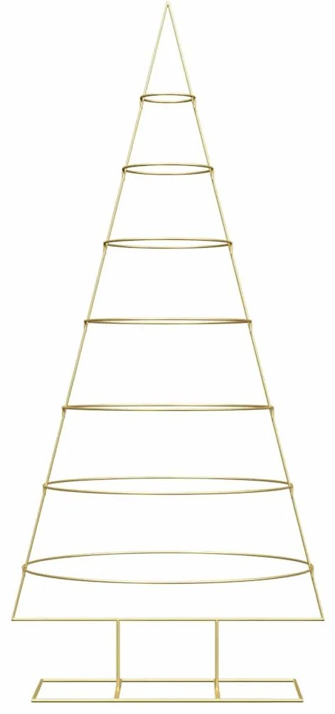 Fém karácsonyfa állvánnyal Arany 210 cm Porszórt Acél