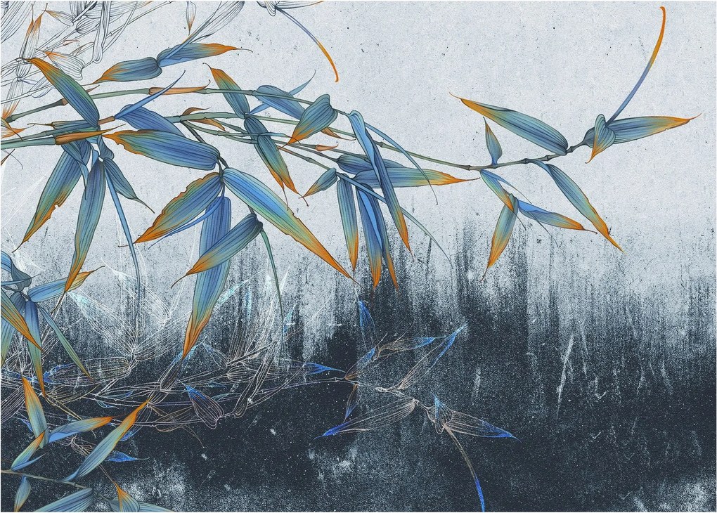 Kép - bambusz a falon (70x50 cm)