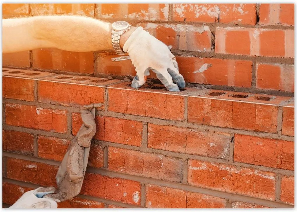 Poszterek 100x70 Tégla lerakás habarcs