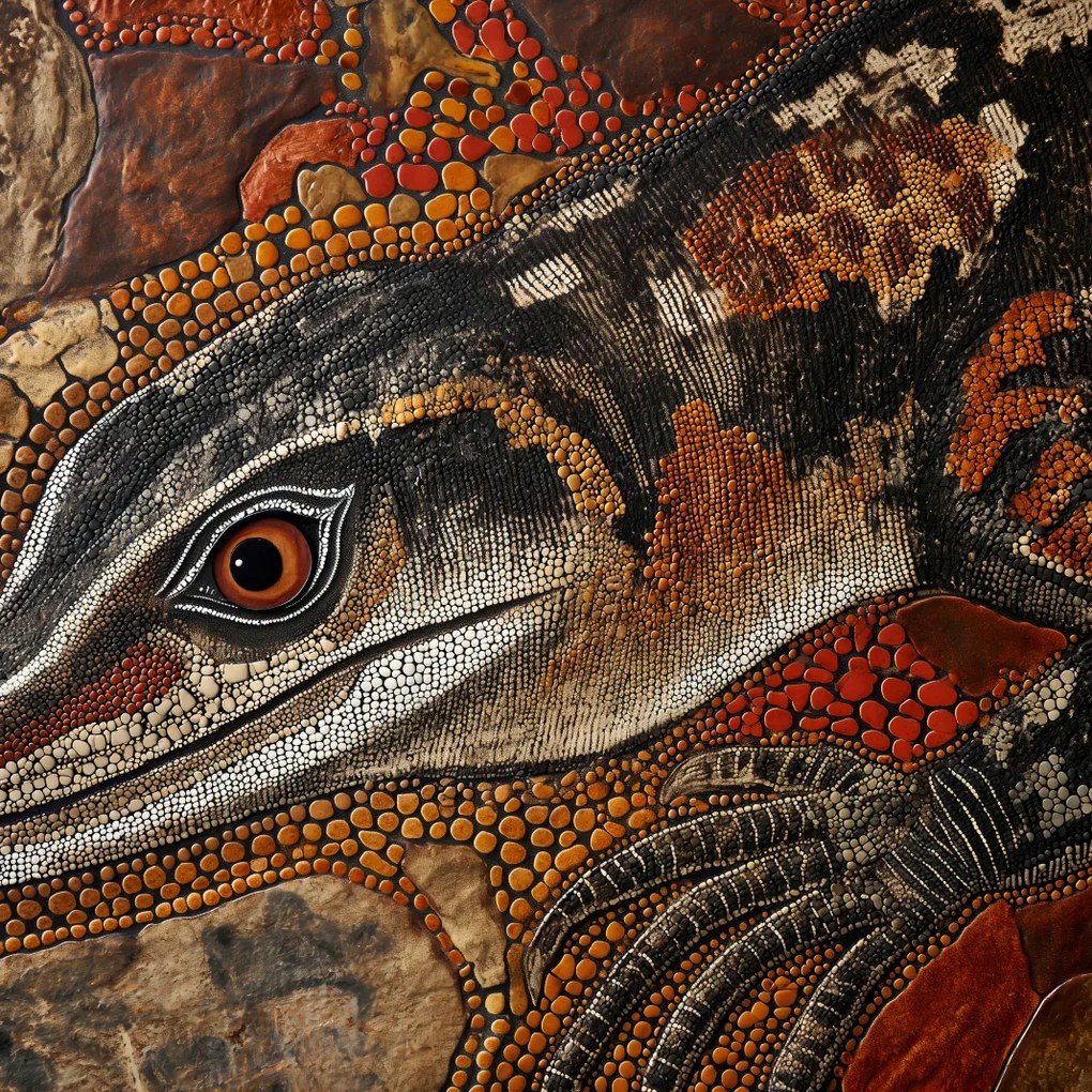 Poszter 90x90cm Gyíkszem