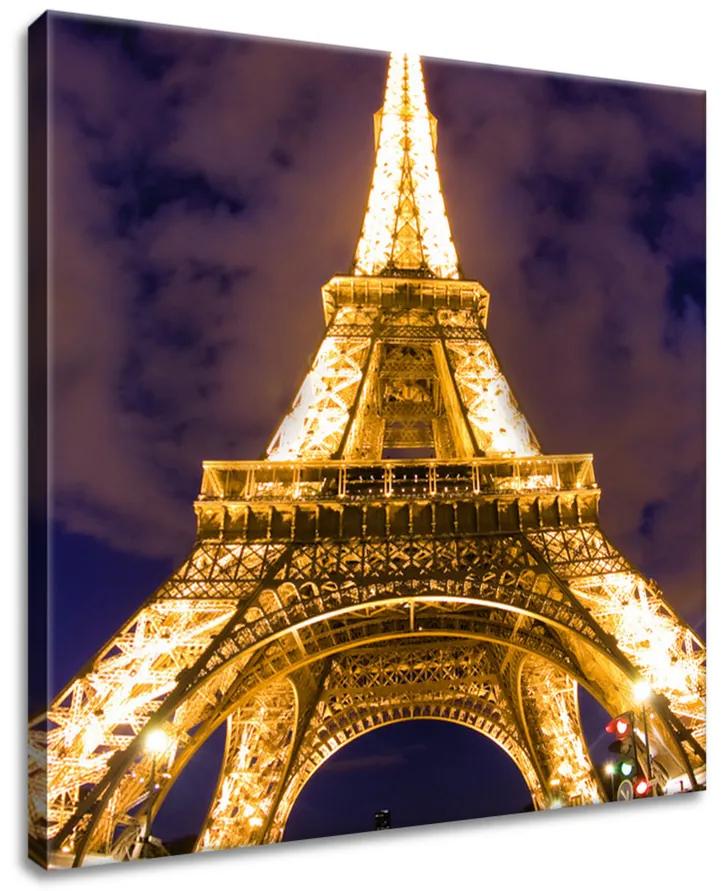Vászonkép Megvilágított Eiffel-torony