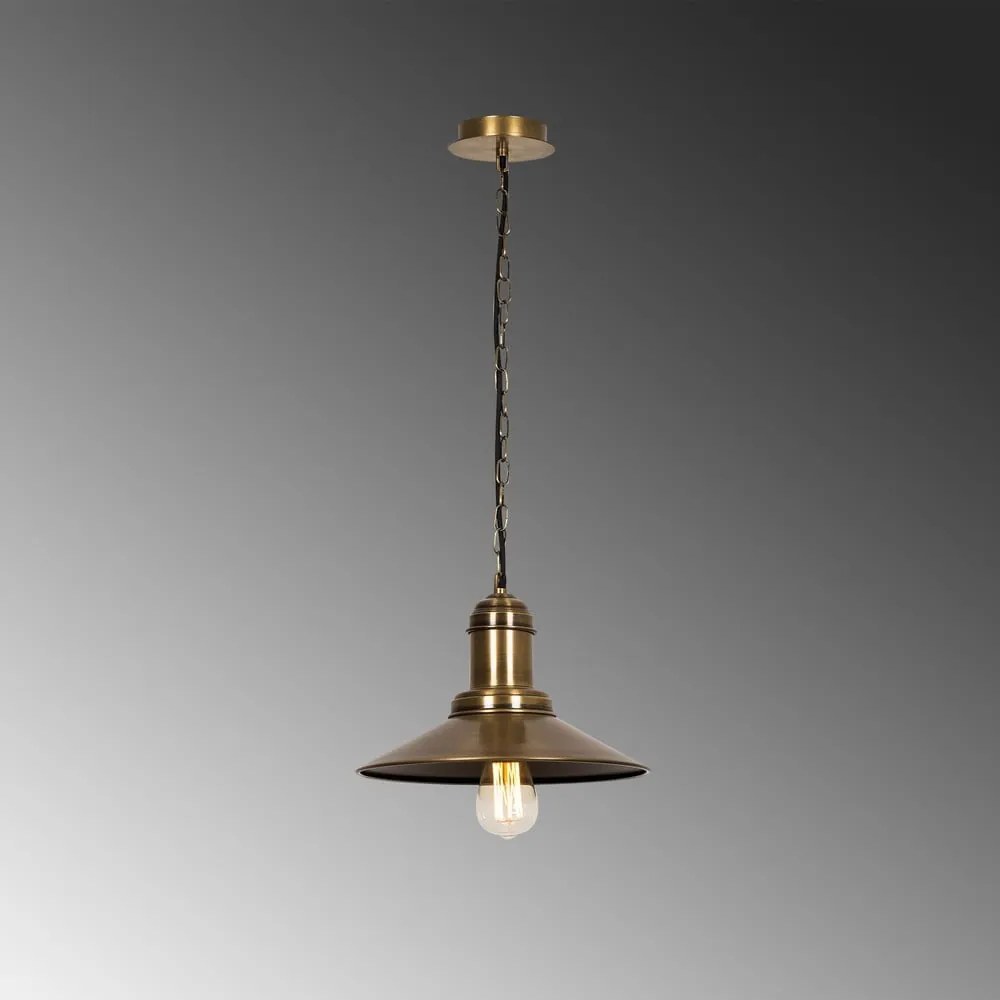 Bronzszínű függőlámpa fém búrával ø 30 cm Sivani – Opviq lights