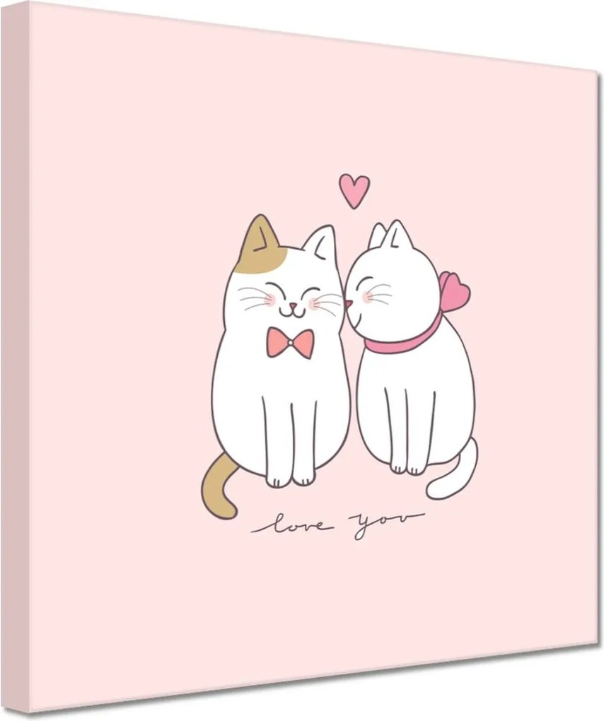 Vászonkép 60x60 Cica Cicák