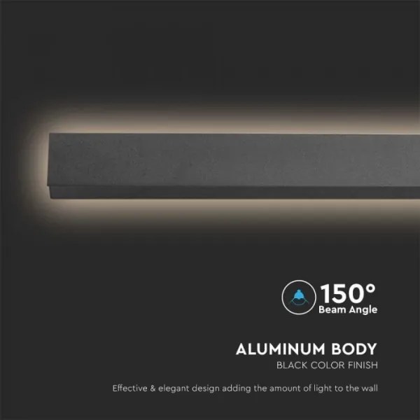 LED Kültéri fali lámpa LED/23W/230V 3000K IP65 fekete